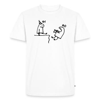 41 years: Goodbye age 40 years, Happy 41st birthday - Men's Premium Organic T-Shirt - white - Front - Nico (187cm)