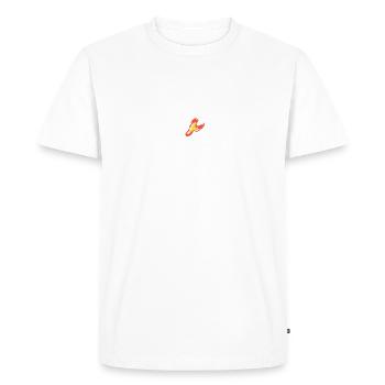 The Sky's No Limit Motivational Quote T-Shirt - Men's Premium Organic T-Shirt - white - Front - Nico (187cm)