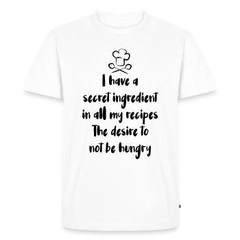 I have a secret ingredient in all my recipes The - Men's Premium Organic T-Shirt - white - Front - Nico (187cm)