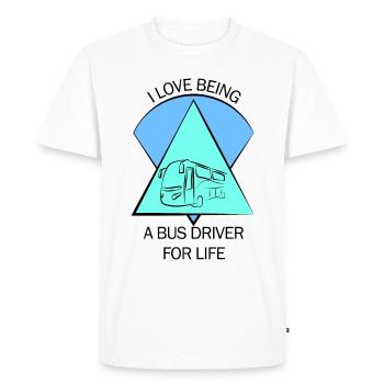 Bus Bus Driver School Bus Bus Bus Bus Driver - Men's Premium Organic T-Shirt - white - Front - Nico (187cm)