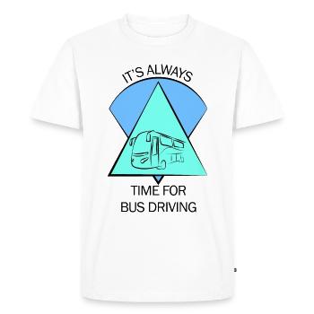 Bus Bus Driver School Bus Bus Bus Bus Driver - Men's Premium Organic T-Shirt - white - Front - Nico (187cm)