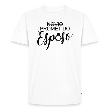Novio Prometido Esposo Husband Groom Wedding Gift - Men's Premium Organic T-Shirt - white - Front - Nico (187cm)