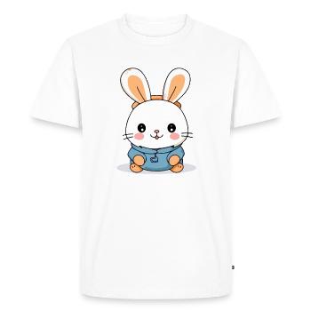 Koo the rabbit - Men's Premium Organic T-Shirt - white - Front - Nico (187cm)