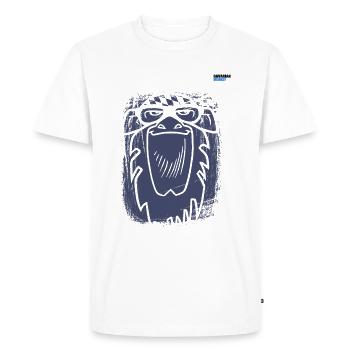 Éraflure de singe bavarois - T-shirt Premium bio Homme - blanc - Devant - Nico (187cm)
