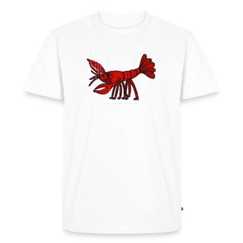 La Langouste - T-shirt Premium bio Homme - blanc - Devant - Nico (187cm)