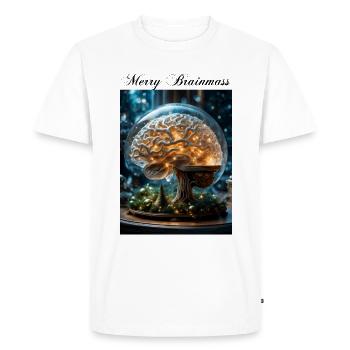 Merry Christmas for a neurologist neuroscientist - Men's Premium Organic T-Shirt - white - Front - Nico (187cm)