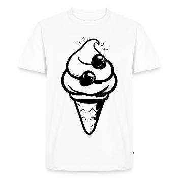 Cornet - T-shirt Premium bio Homme - blanc - Devant - Nico (187cm)