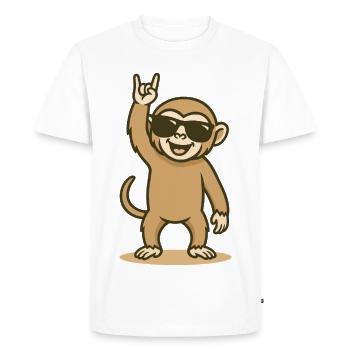 Rock’n’Swing Gibbon Baby - T-shirt Premium bio Homme - blanc - Devant - Nico (187cm)