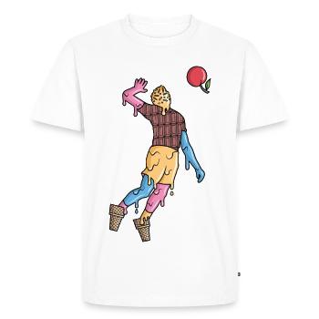 Volleyball Spieler Eiscreme Kinder Volleyballer - Men's Premium Organic T-Shirt - white - Front - Nico (187cm)