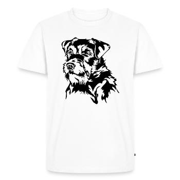 GERMAN HUNTING TERRIER hunting dogs hunting dog Wilsigns - Men's Premium Organic T-Shirt - white - Front - Nico (187cm)