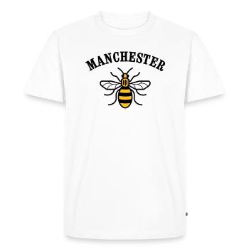 MCR MANCHESTER BEE - Men's Premium Organic T-Shirt - white - Front - Nico (187cm)