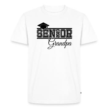 Senior 2023 Grand-père fier grand-père de diplômé - T-shirt Premium bio Homme - blanc - Devant - Nico (187cm)