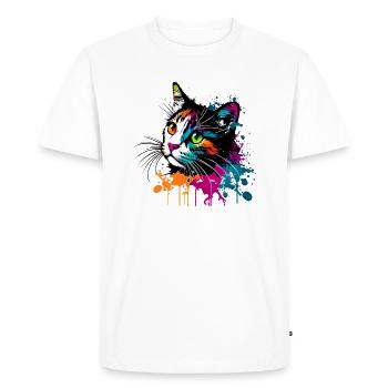 Kitten - Men's Premium Organic T-Shirt - white - Front - Nico (187cm)