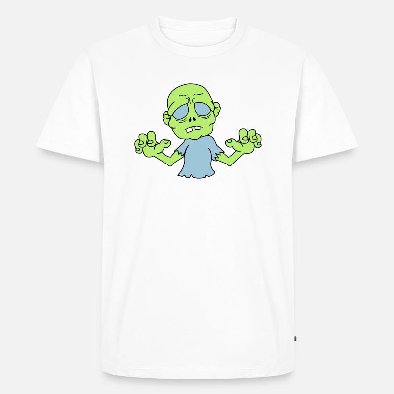 zombie_2 - Men's Premium Organic T-Shirt - white