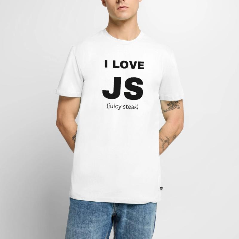 JavaScript web developer funny programming Men's Premium Organic T-Shirt
