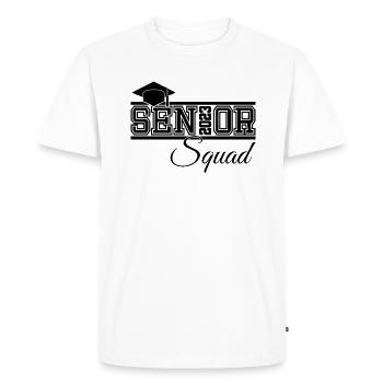 Équipe Senior 2023 Fière Équipe de Diplômés - T-shirt Premium bio Homme - blanc - Devant - Nico (187cm)