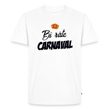 Bi rate Carnaval (noir) - T-shirt Premium bio Homme - blanc - Devant - Nico (187cm)