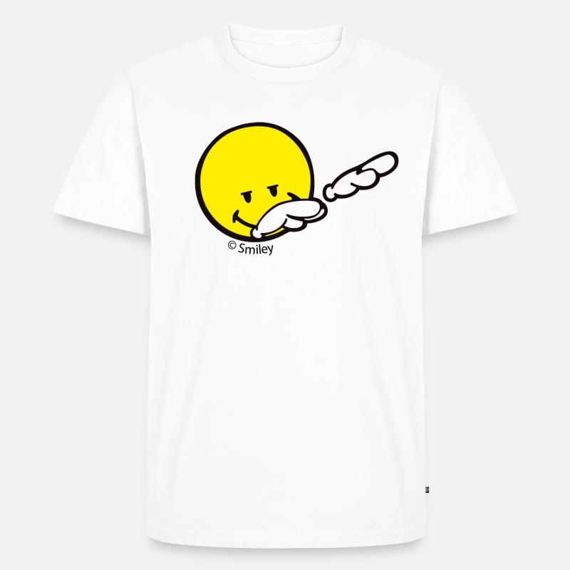 SmileyWorld Dabbing Move - Männer Premium Bio T-Shirt - Weiß