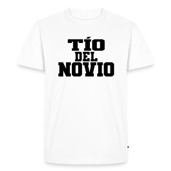 Tio del Novio Groom's Uncle Men Wedding Gift - Men's Premium Organic T-Shirt - white - Front - Nico (187cm)