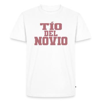 Tio del Novio Groom's Uncle Men Wedding Gift - Men's Premium Organic T-Shirt - white - Front - Nico (187cm)