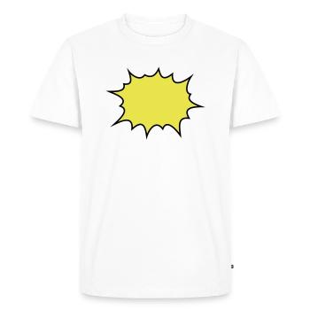 boom - T-shirt Premium bio Homme - blanc - Devant - Nico (187cm)