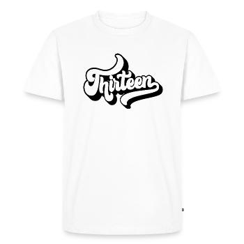 Mignon cadeau d’anniversaire 13 ans 13 ans - treize - T-shirt Premium bio Homme - blanc - Devant - Nico (187cm)