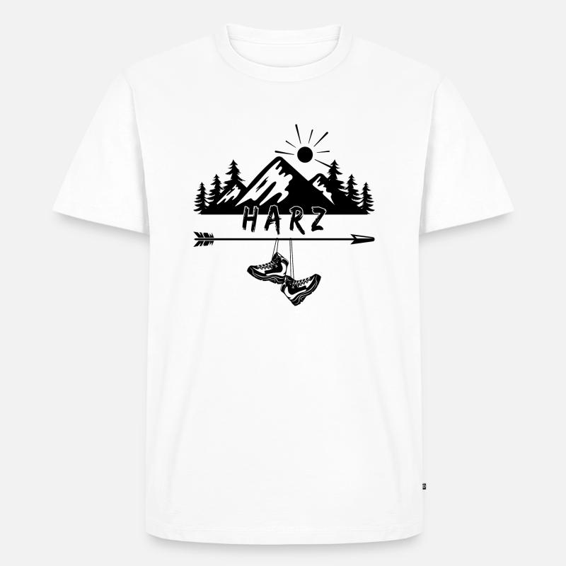 Harz - Männer Premium Bio T-Shirt - Weiß