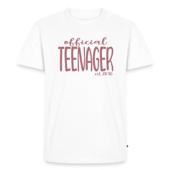 Official Teenager Est. 2010 Cool 13th Birthday - T-shirt Premium bio Homme - blanc - Devant - Nico (187cm)