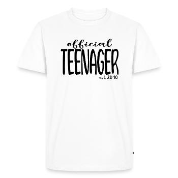 Official Teenager Est. 2010 Cool 13th Birthday - T-shirt Premium bio Homme - blanc - Devant - Nico (187cm)