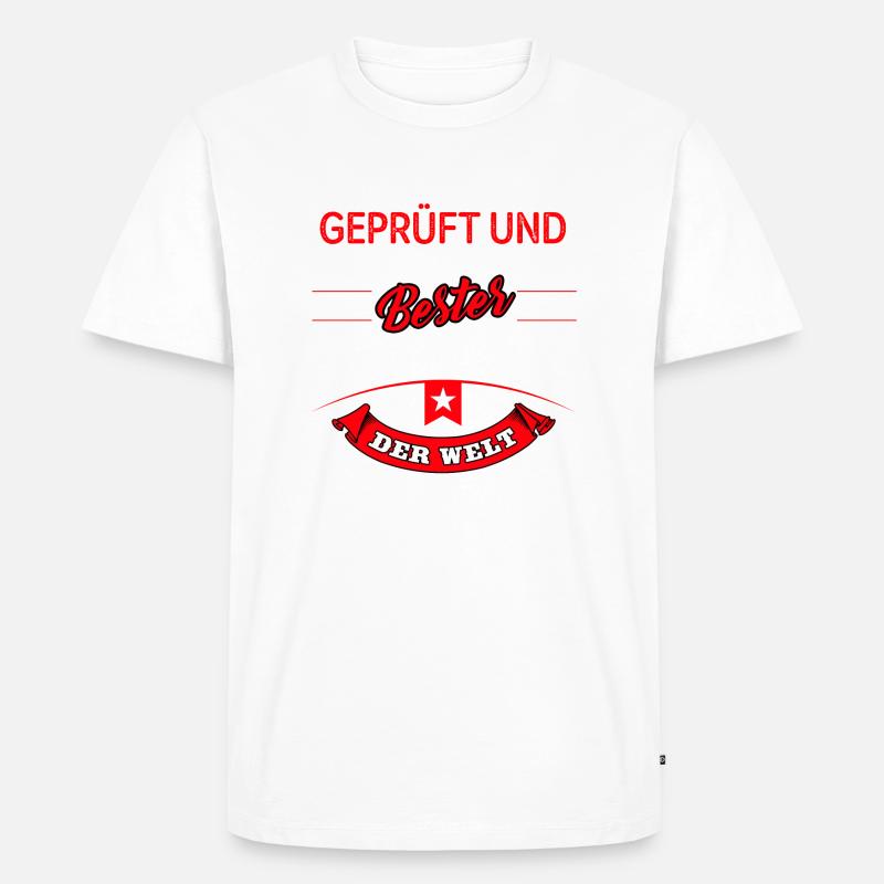Optiker Augenoptiker Feinoptiker Optik - Männer Premium Bio T-Shirt - Weiß