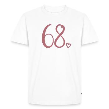 Mignon numéro 68, 68 ans, cadeau de 68e anniversaire - T-shirt Premium bio Homme - blanc - Devant - Nico (187cm)