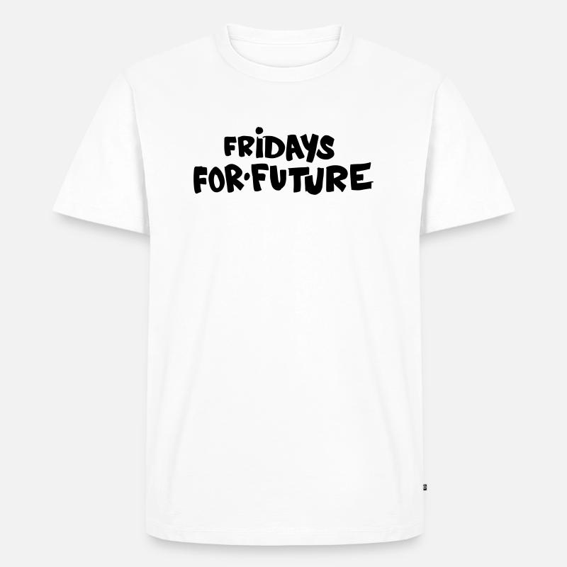 Fridays for Future - Männer Premium Bio T-Shirt - Weiß