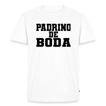 Padrino de Boda, Best Man Wedding Party Groomsmen - Men's Premium Organic T-Shirt - white - Front - Nico (187cm)