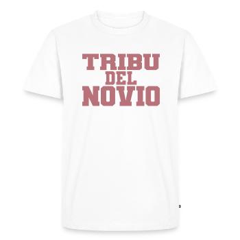 Tribu del Novio Groom’s Tribe Wedding Groomsmen - T-shirt Premium bio Homme - blanc - Devant - Nico (187cm)