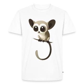 Galago - Men's Premium Organic T-Shirt - white - Front - Nico (187cm)