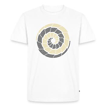 Stroke Galaxy - Men's Premium Organic T-Shirt - white - Front - Nico (187cm)
