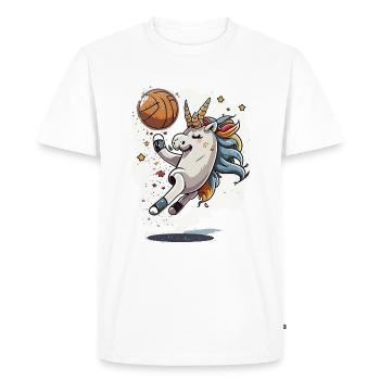 The Magical Hoops - Men's Premium Organic T-Shirt - white - Front - Nico (187cm)