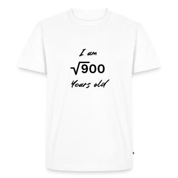 J’ai √900 ans - T-shirt Premium bio Homme - blanc - Devant - Nico (187cm)
