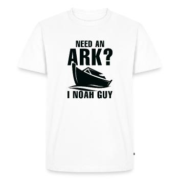 Need An Ark I Noah Guy - Men's Premium Organic T-Shirt - white - Front - Nico (187cm)