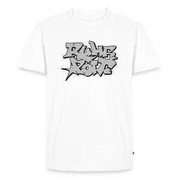 Ruhrpott Graffiti - Männer Premium Bio T-Shirt - Weiß - Vorne - Nico (187cm)