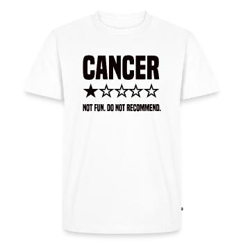 Évaluation du cancer - T-shirt Premium bio Homme - blanc - Devant - Nico (187cm)