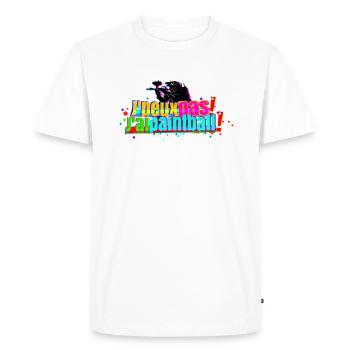 J'peux pas j'ai paintball - T-shirt Premium bio Homme - blanc - Devant - Nico (187cm)