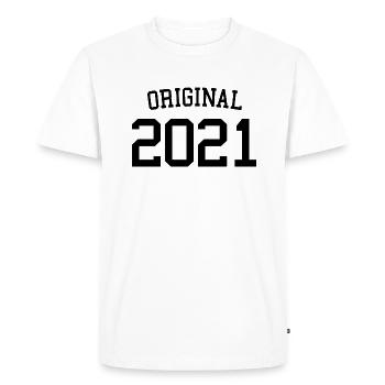 Original 2021 - 2 ans, 2e anniversaire Enfants - T-shirt Premium bio Homme - blanc - Devant - Nico (187cm)