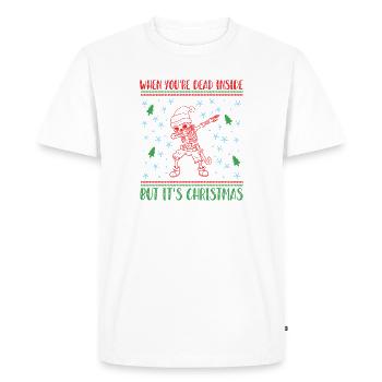 When you're dead inside design - Men's Premium Organic T-Shirt - white - Front - Nico (187cm)