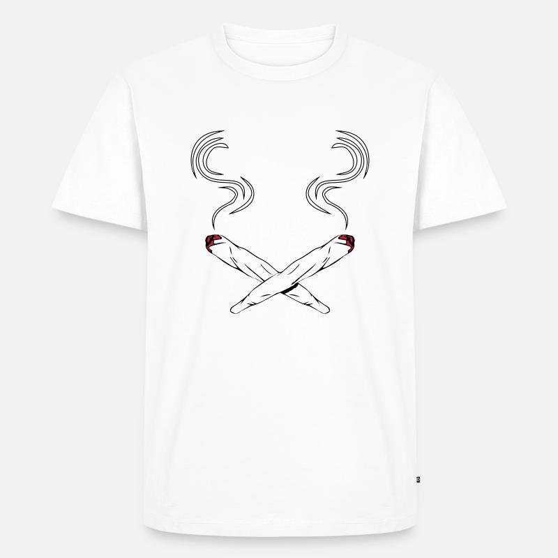 kiffen conception des joints - T-shirt Premium bio Homme - blanc