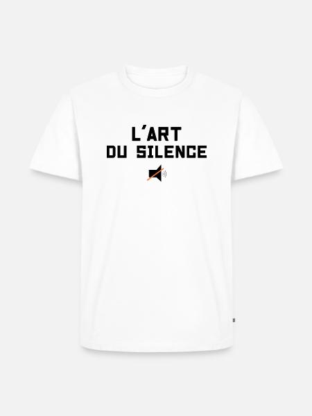 L'Art Du Silence - T-shirt Premium bio Homme - blanc