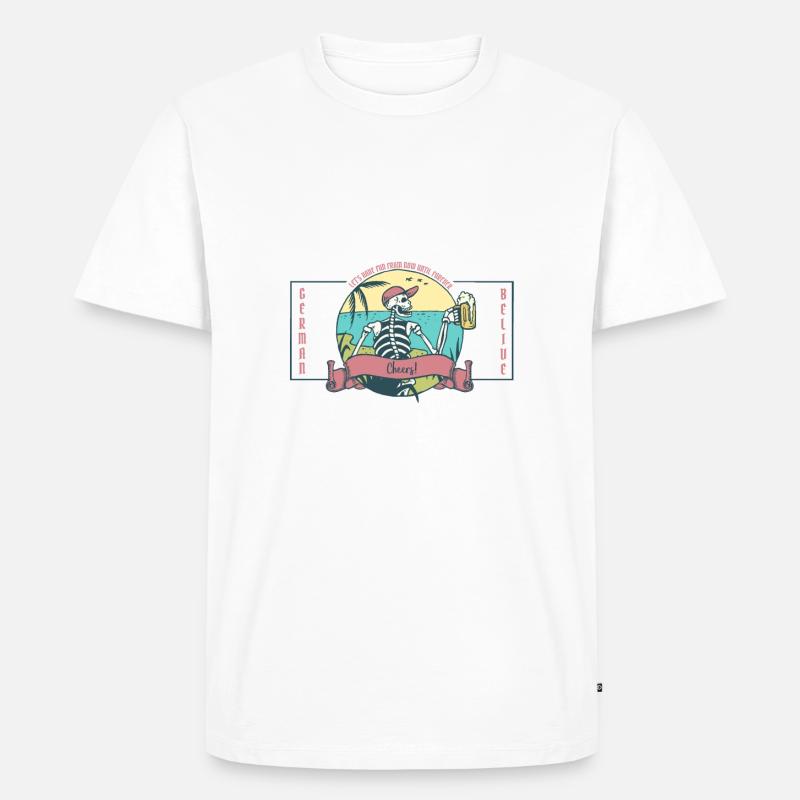 Acclamations "version crâne" - T-shirt Premium bio Homme - blanc