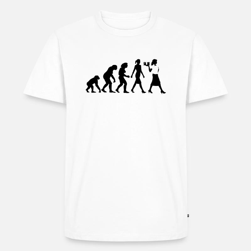 evolution_kellnerin_122013_a_2c - Men's Premium Organic T-Shirt - white