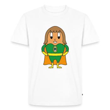 Oeuf de super-héros - T-shirt Premium bio Homme - blanc - Devant - Nico (187cm)