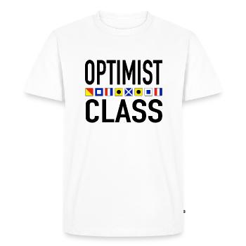 Optimist - Men's Premium Organic T-Shirt - white - Front - Nico (187cm)